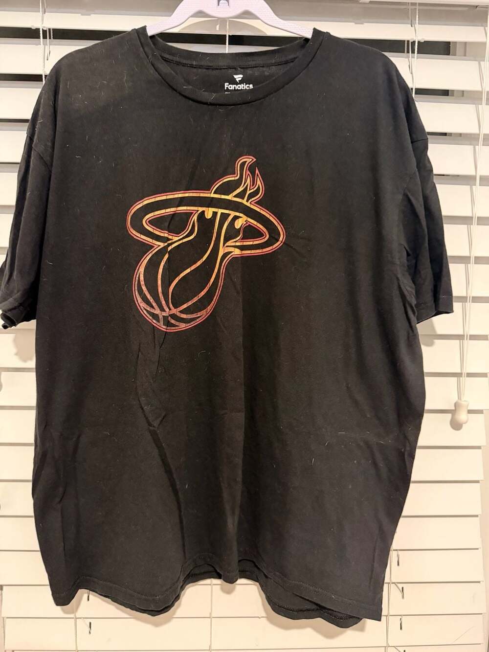 Fanatics Miami Heat NBA Graphic T-Shirt Black Size 2XL